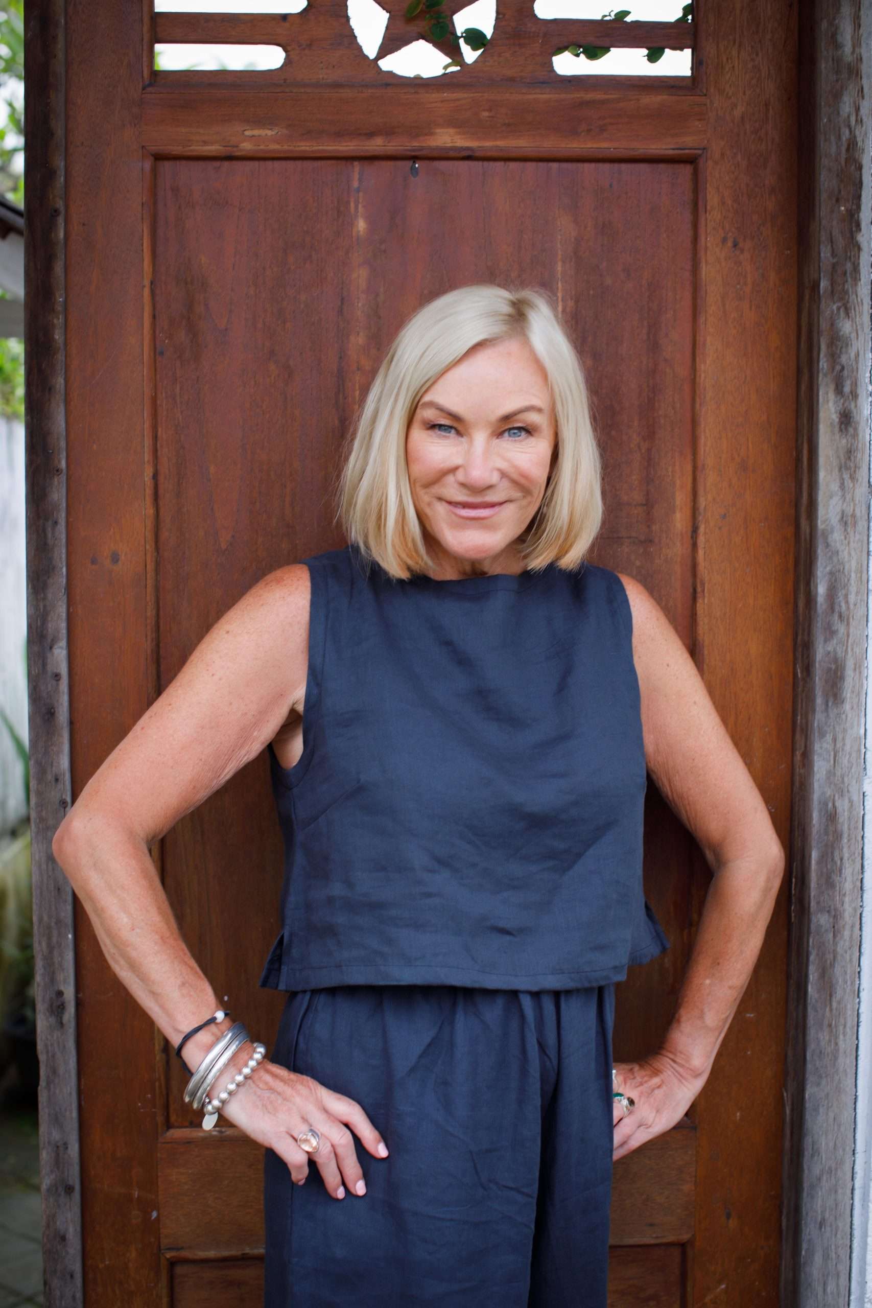 Sleeveless Linen Top