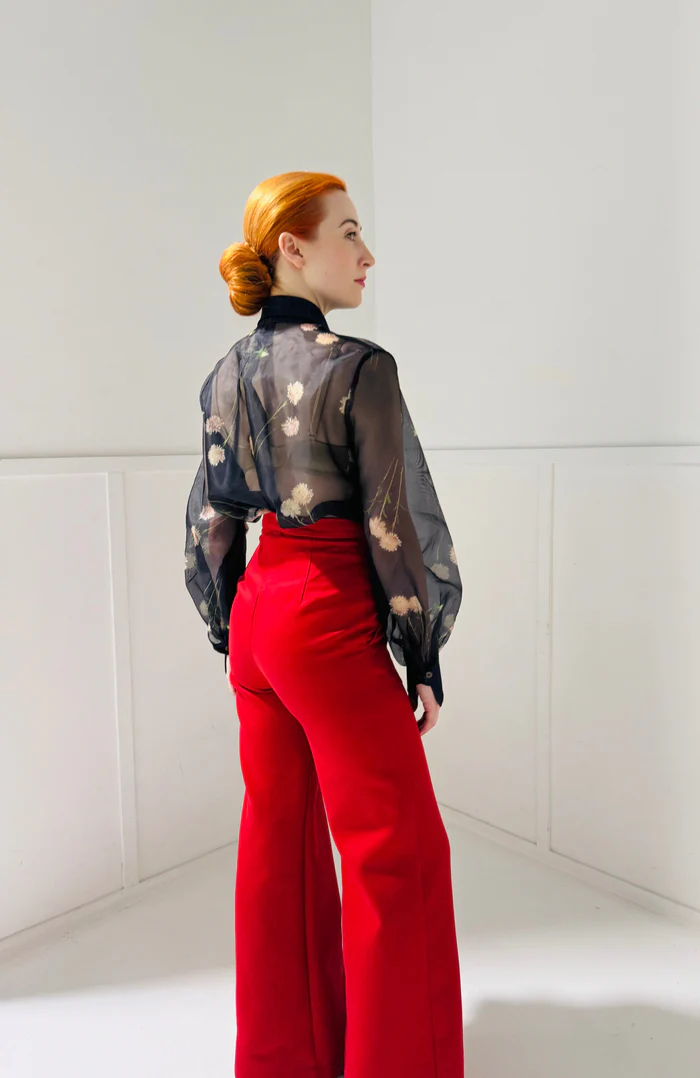 Anthony Floral Silk Organza Shirt