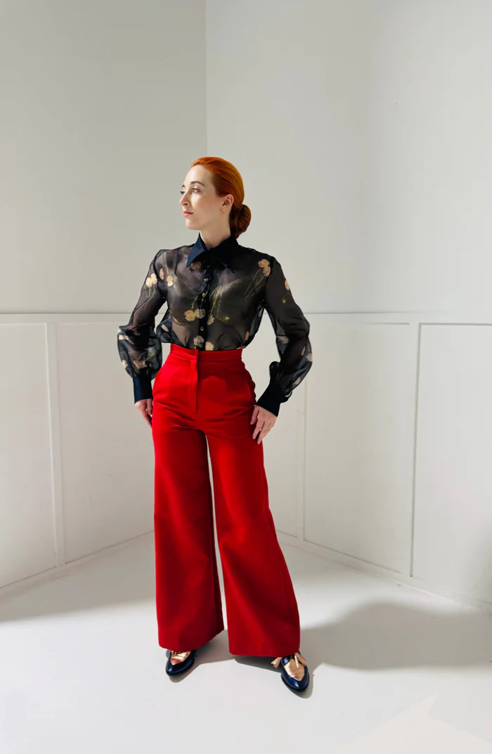 Anthony Floral Silk Organza Shirt