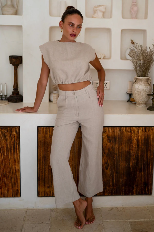 Coast to Coast Christina Pant in Natural