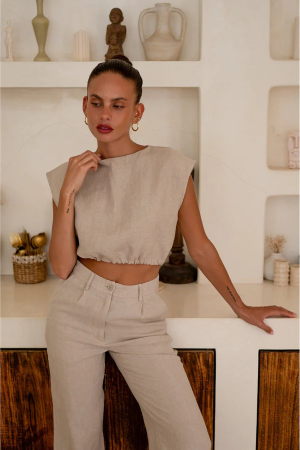 Coast to Coast Jessica Top in Natural