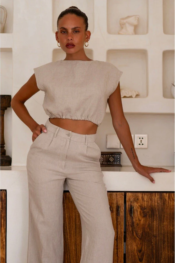Coast to Coast Jessica Top in Natural