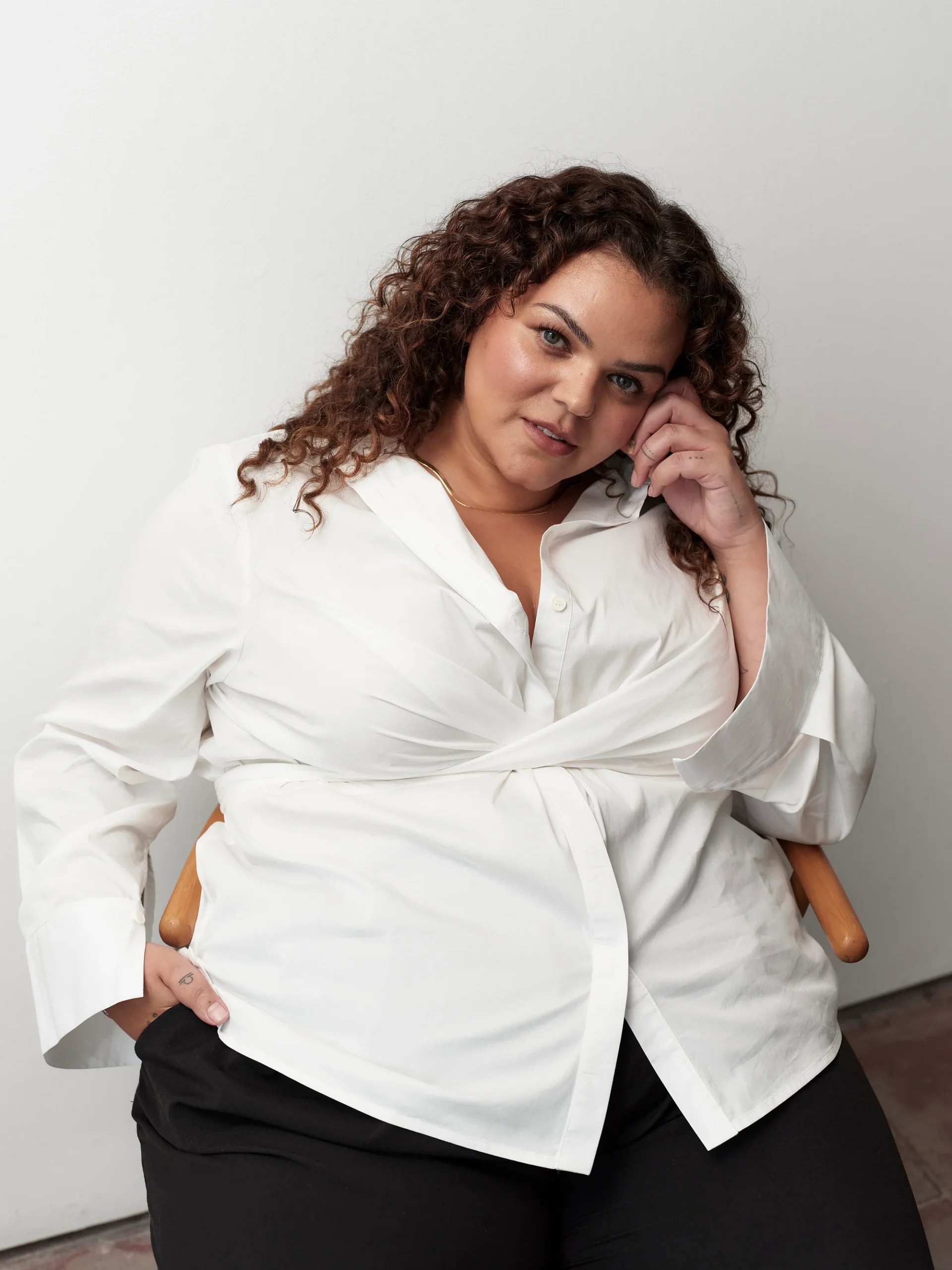 Camille Wrap Shirt