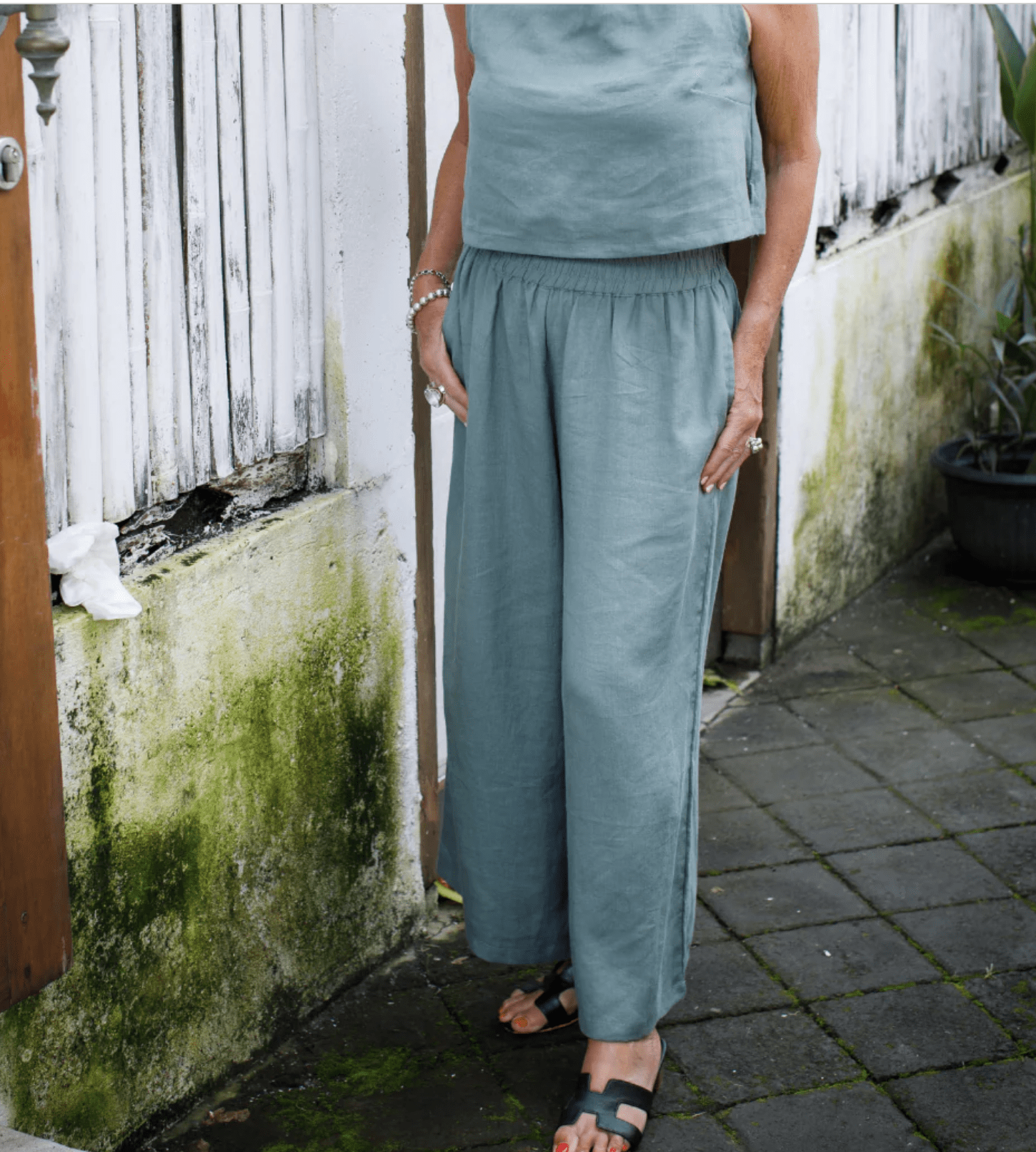 Wide Leg Linen Pants