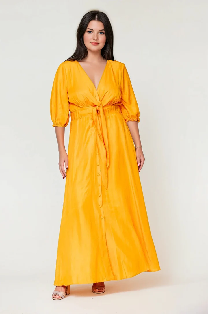 Riviere Dress Long Mango