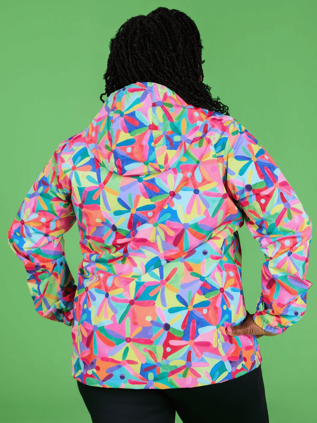 Rainbow Daisies Raincoat