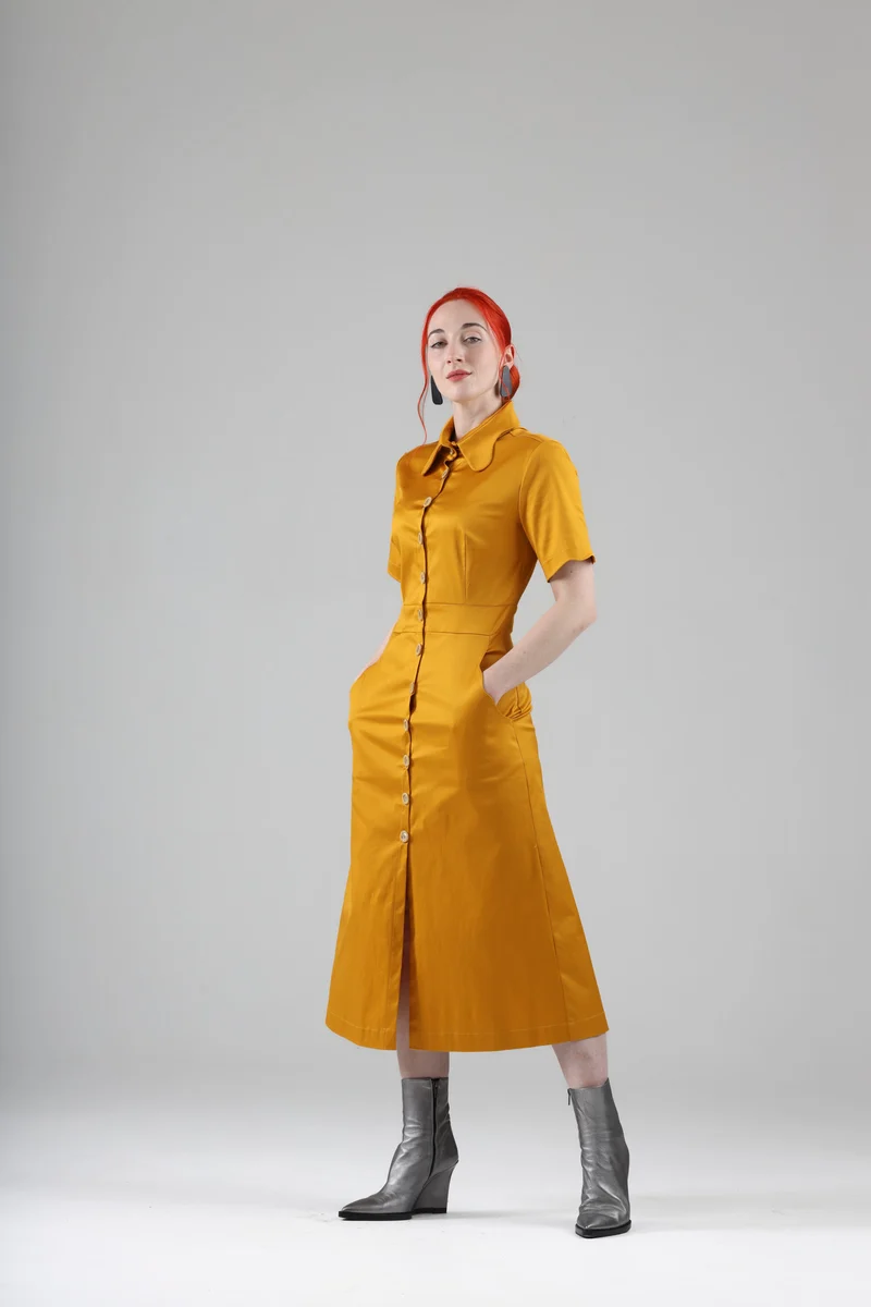 Arsene Dress with Short Sleeves