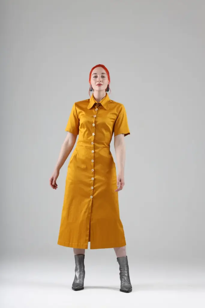 Arsene Long Dress in Marigold 10