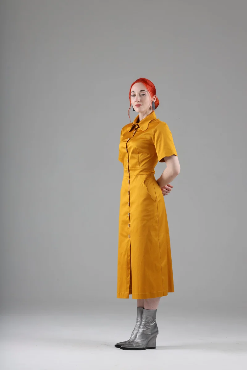 Arsene Dress with Short Sleeves