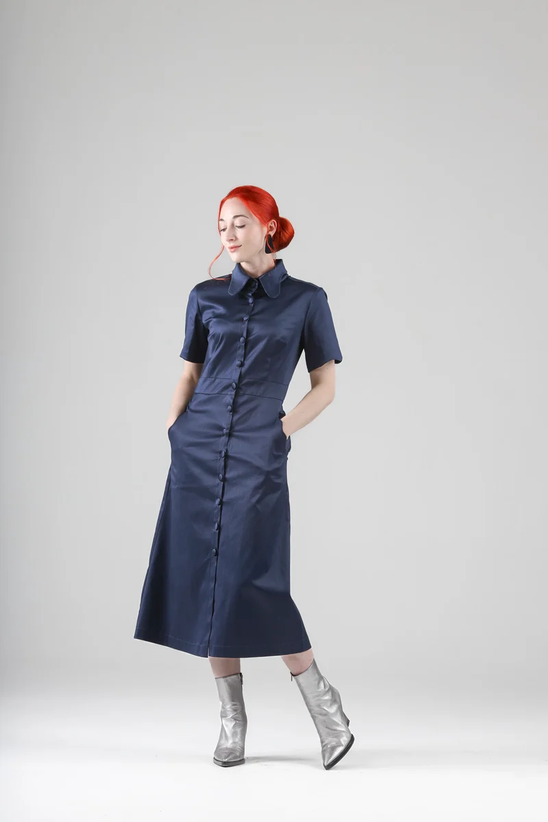 Arsene Dress with Short Sleeves