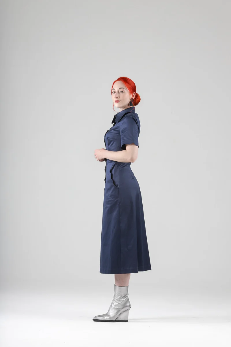 Arsene Dress with Short Sleeves