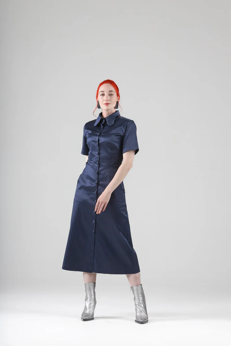 Arsene Dress with Short Sleeves