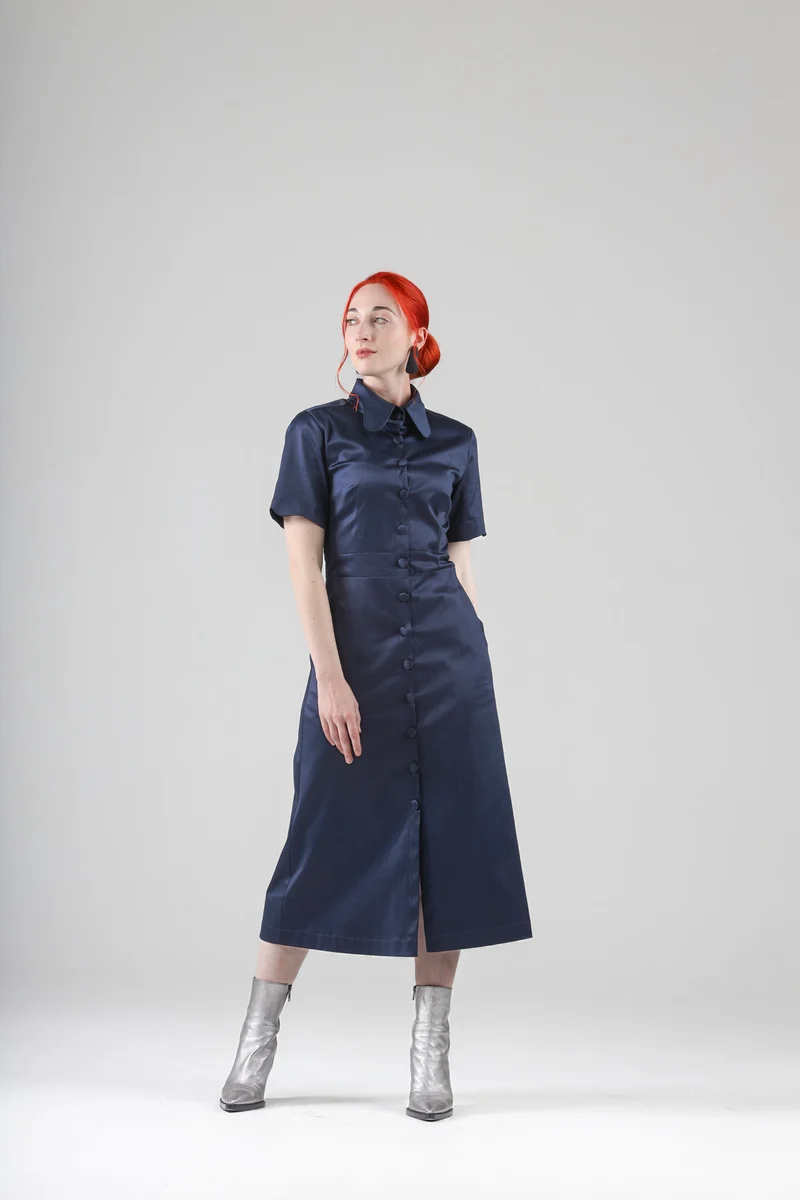 Arsene Dress with Short Sleeves