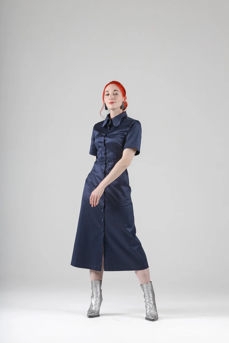 Arsene Dress with Short Sleeves